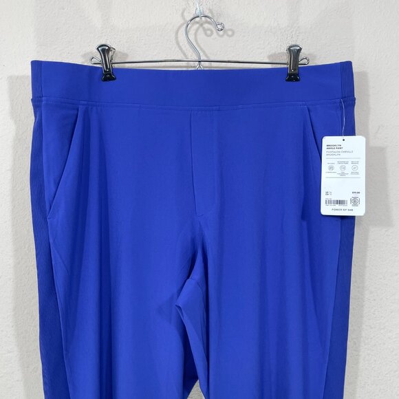 NEW Athleta Brooklyn  Ankle Pants Size 16 Purple Pull On Lightweight Stretch NWT - Picture 3 of 8